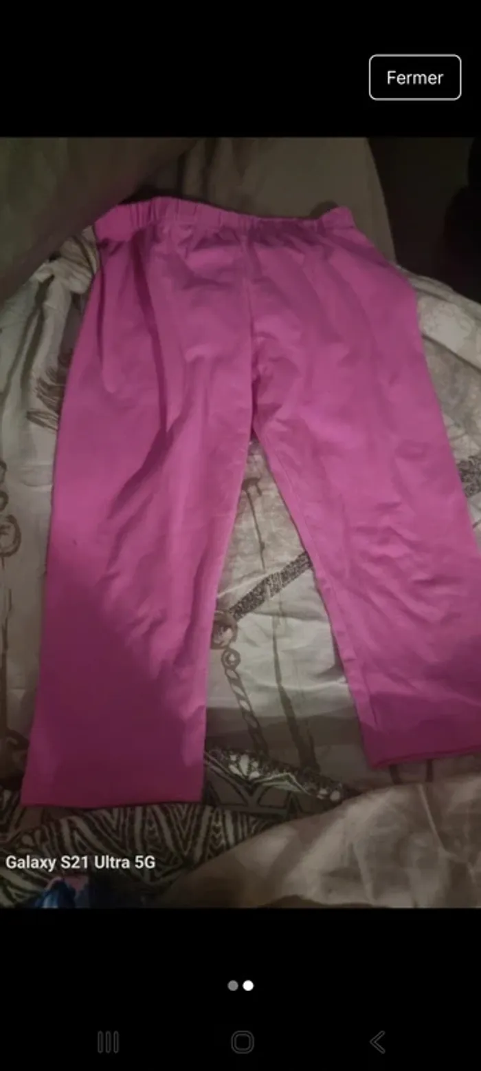 Pantacourt legging fille