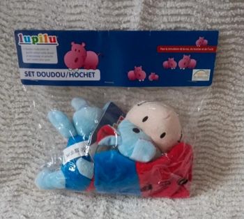 Set de doudou et hochet vache