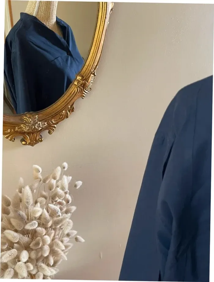 Chemise à Manches Longues - Couleur Bleu Marine - Taille M - photo numéro 5