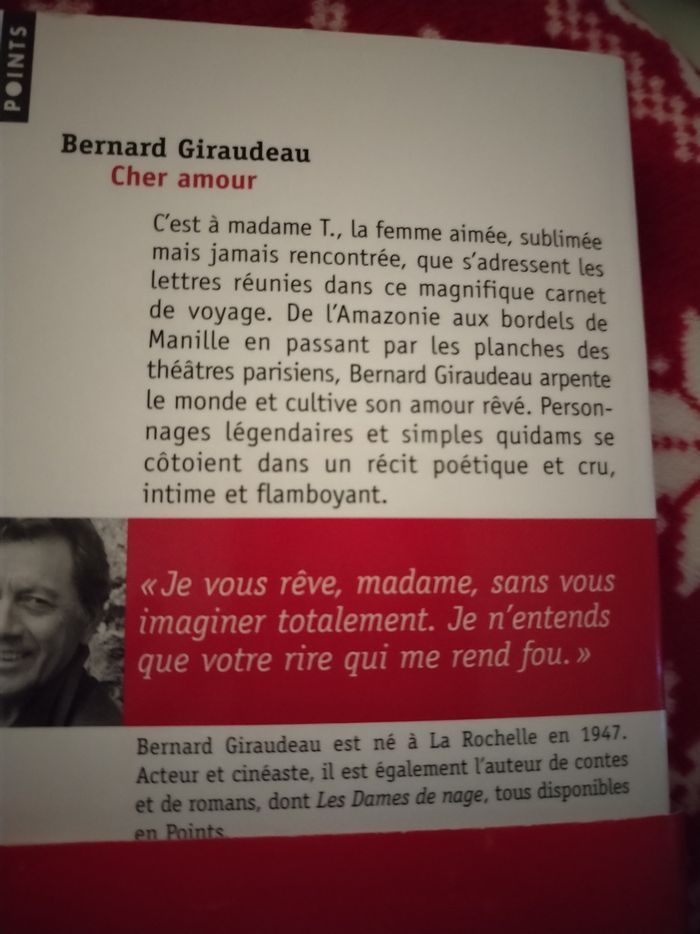 Livre roman "Cher Amour" de Bernard Giraudeau en très bon état - photo numéro 6