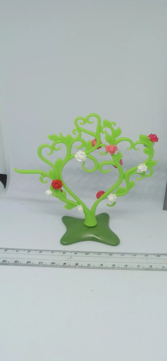 Arbre arbuste en forme de cœurs avec roses playmobil - photo numéro 2