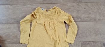 T-shirt manches longues ocre Okaïdi - 6 ans