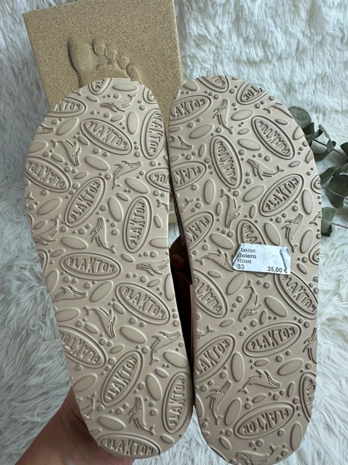 Paire de tong or rose Plakton taille 33 - photo numéro 4