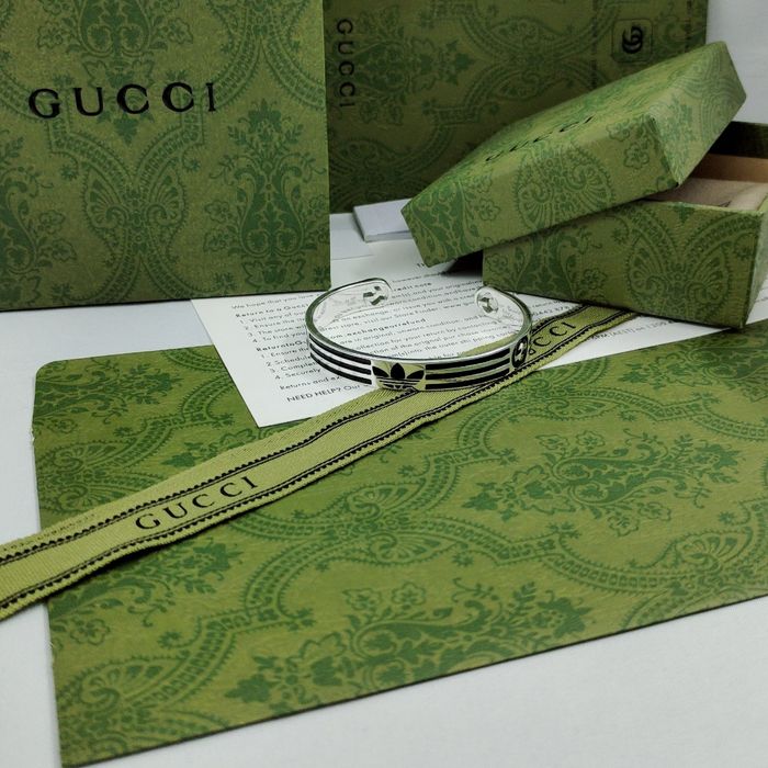 Bracelet Gucci * adidas en argent sterling noir - photo numéro 3