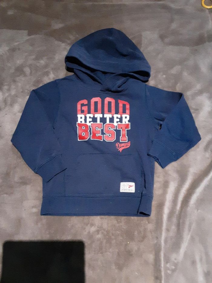 Sweat à capuche bleu marine 6 ans
