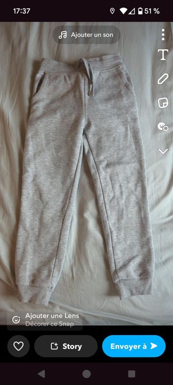 Pantalon djoging gris