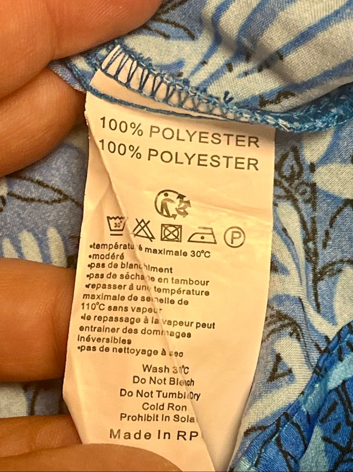 Chemise ML turquoise - photo numéro 9