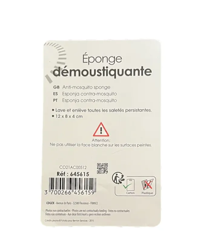 Éponge démoustiquante Turbocar – 12 x 8 x 4 cm Neuf - photo numéro 3