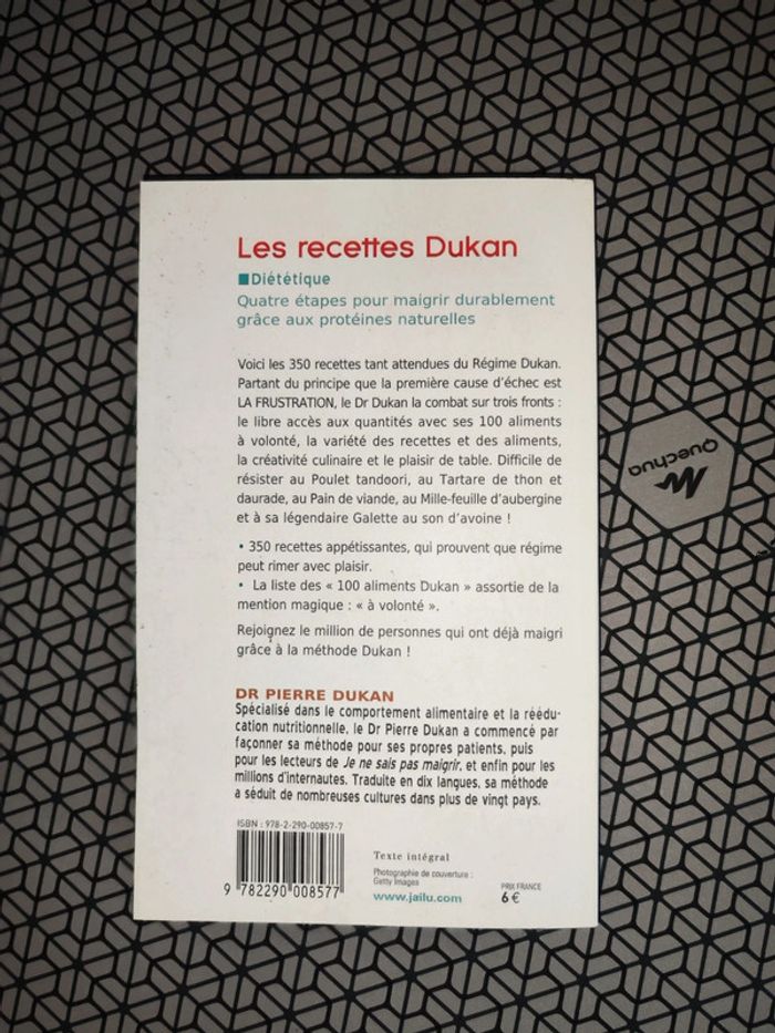 Livre les recettes de dukan - photo numéro 2