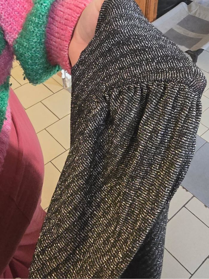 Haut à paillettes col carrée - photo numéro 3