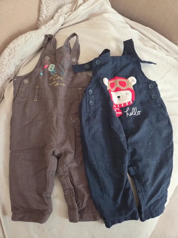 Lot salopette hiver 12 mois
