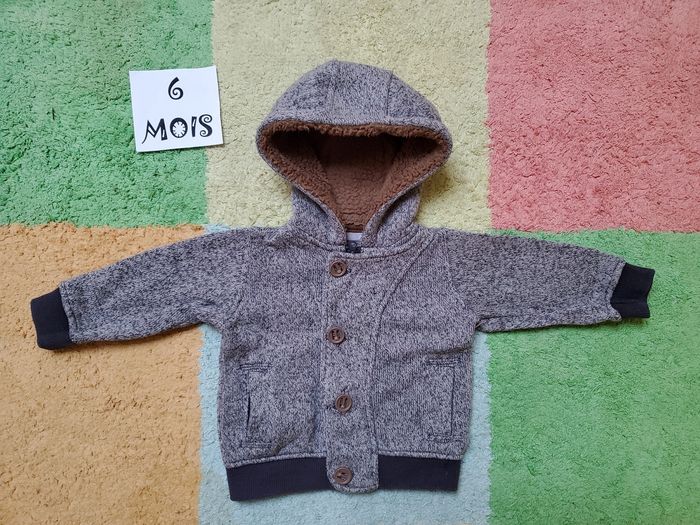 Veste à capuche chaude - 6 mois - TBE - JBC