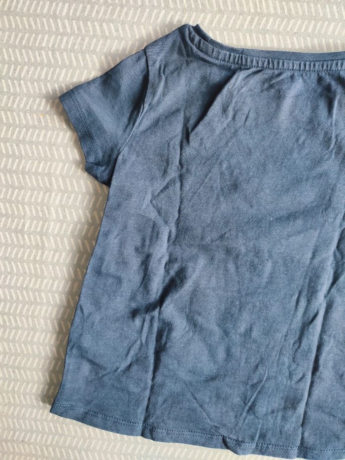 T-shirt manches courtes à effets paillettes pour fille – Taille 18 mois Marque : Vertbaudet - photo numéro 6