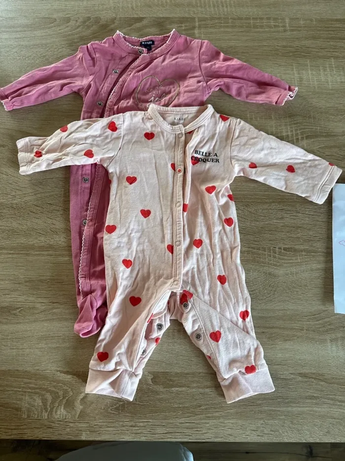 Lot 5 pyjamas 6 mois - photo numéro 4