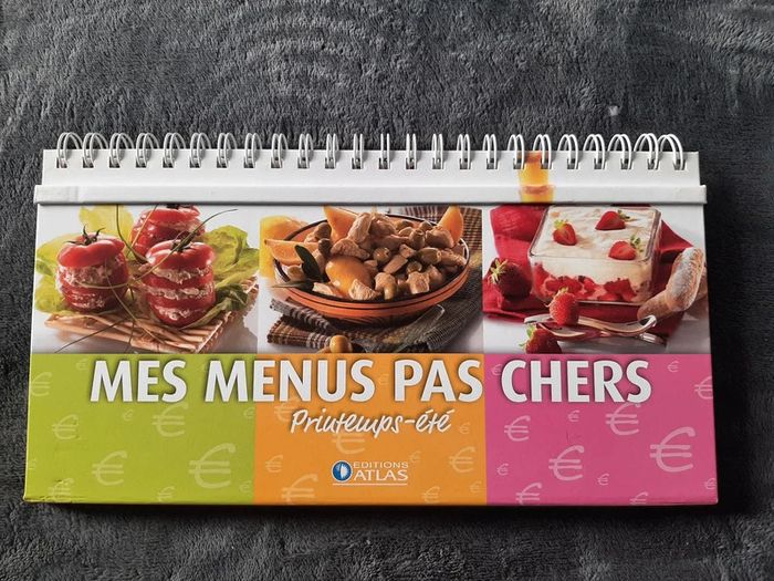 livre classeur chevalet Mes menus pas chers