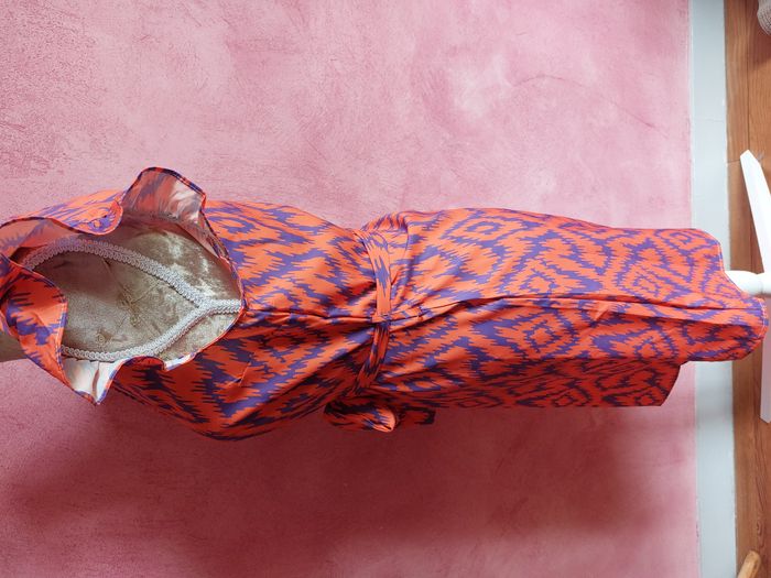 Petite robe légère Akoz de Toi orange & violet taille S - photo numéro 5
