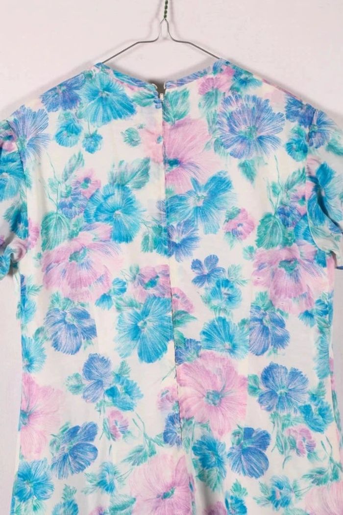 "Adorable robe maxi vintage 70's motif fleurs (#240516 - photo numéro 3