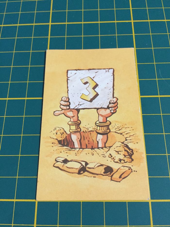 Carte trésor Chien 4 pièce détachée jeu de société Ramsès II Ravensburger #A65 - photo numéro 2