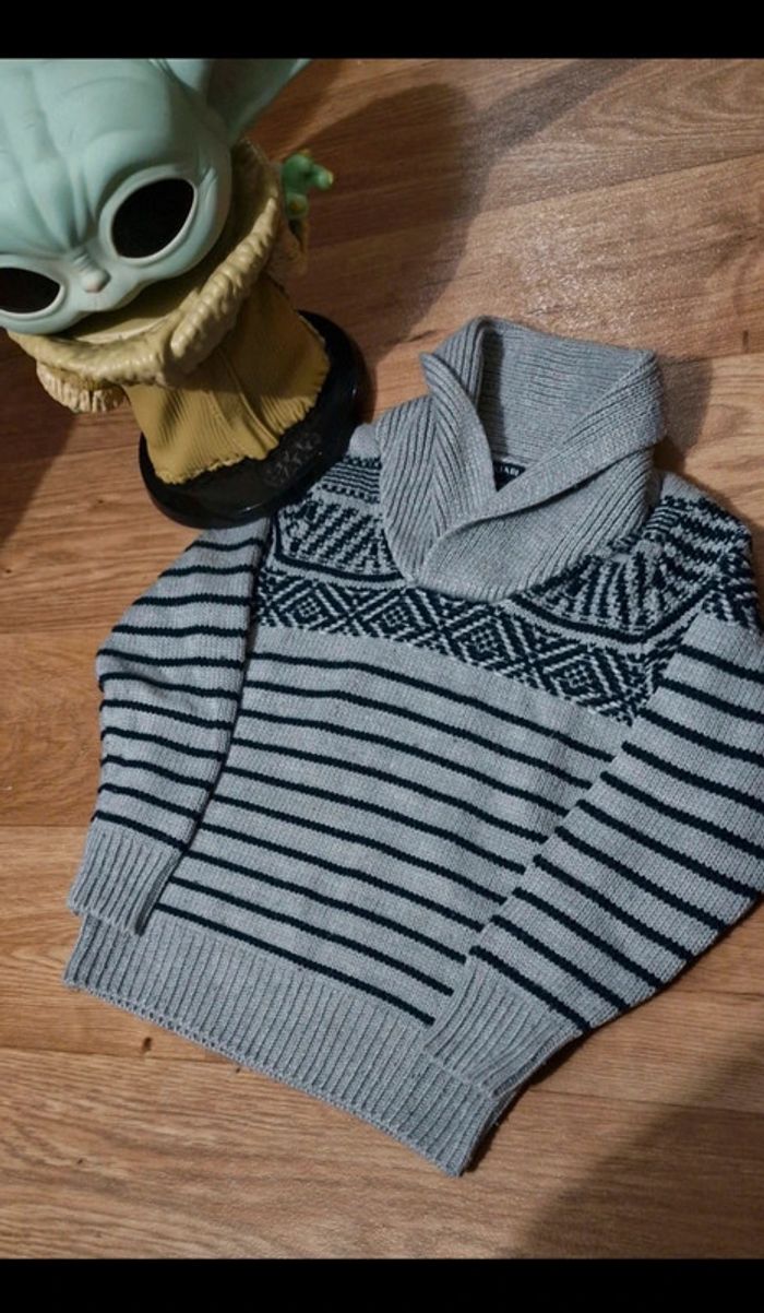 Pull façon laine avec col en TBE - photo numéro 3