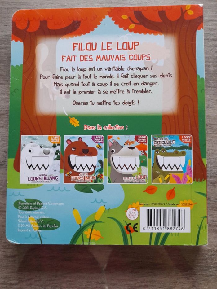 Livre croque "filou le loup" - photo numéro 4