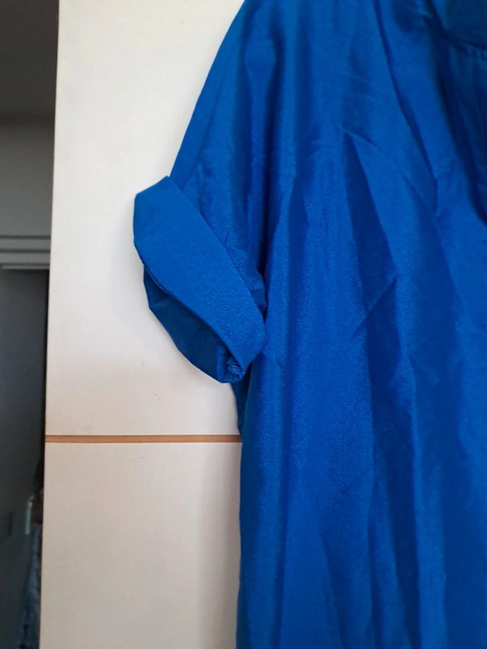 Jolie blouse légère 3xl neuve bleue - photo numéro 2