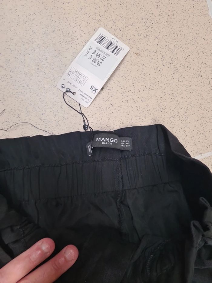 Pantalon fluide noir xs mango - photo numéro 4