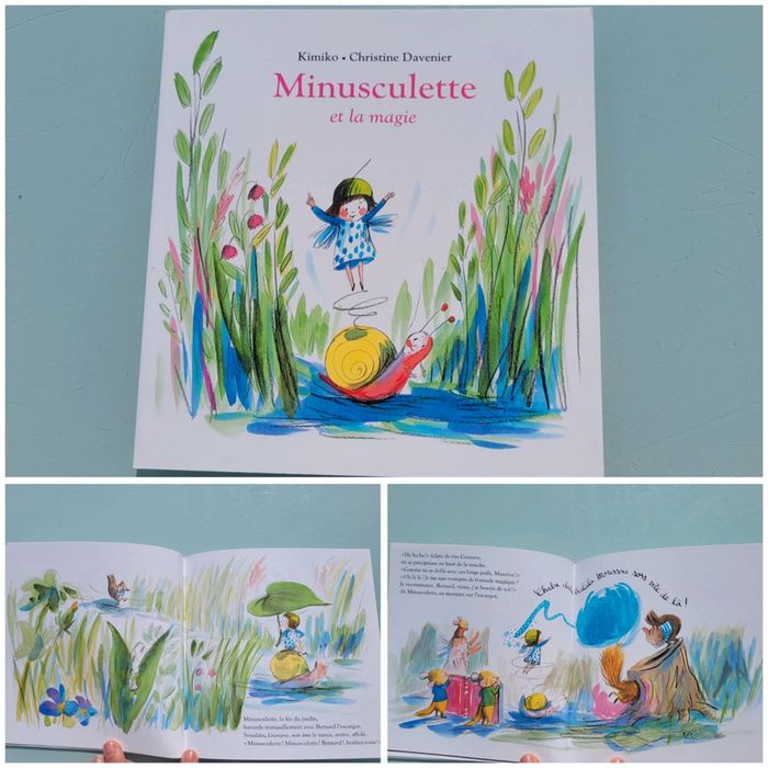 Livre couverture souple, l'école des loisirs, Minusculette et la magie, 3-6 ans
