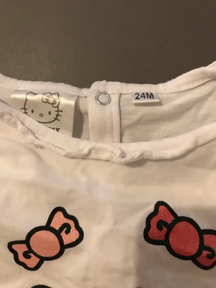 T shirt 24 mois manches longues hello kitty neuf - photo numéro 3