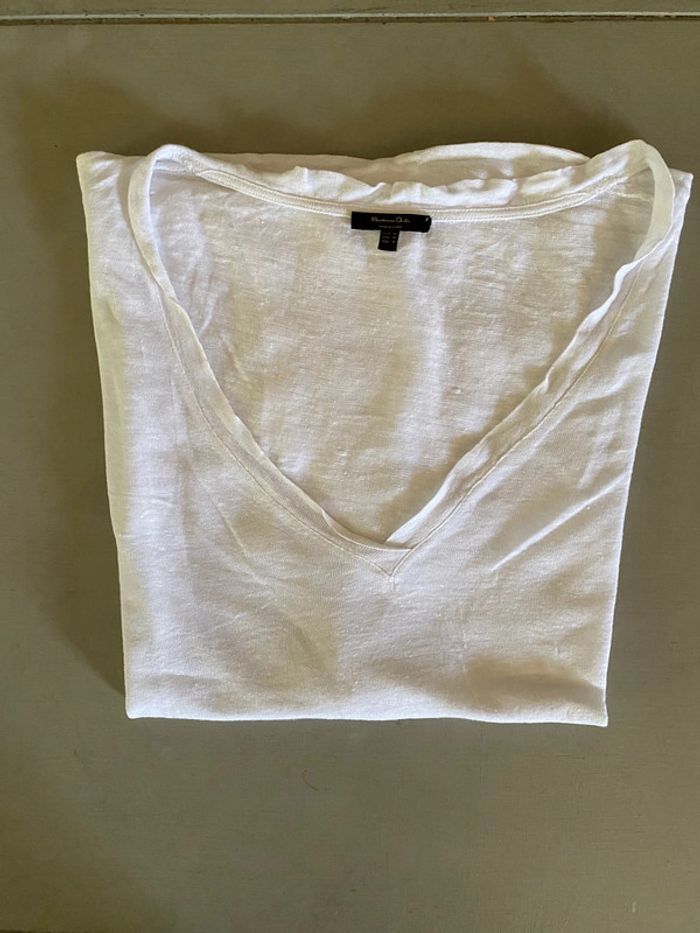 Tee shirt Massimo Dutti blanc taille M - photo numéro 20