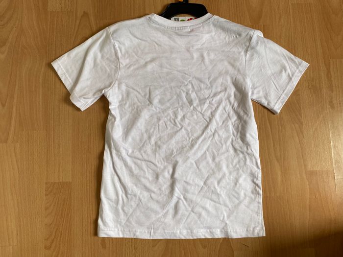 Beau T-shirt blanc MC T. 12 ans/152 cm garçon neuf avec étiquette - photo numéro 2