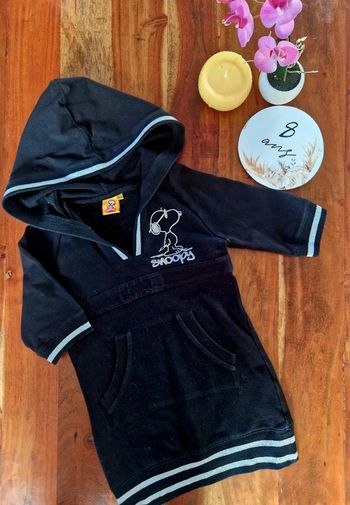 Tunique longue à capuche Snoopy 8 ans