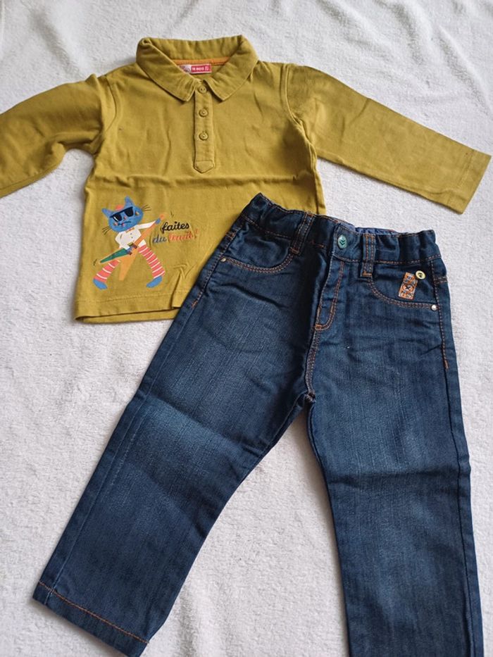 Ensemble jean et t-shirt 18 mois