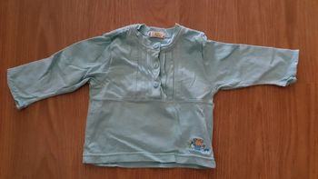 tee shirt manches longues 12 mois bleu