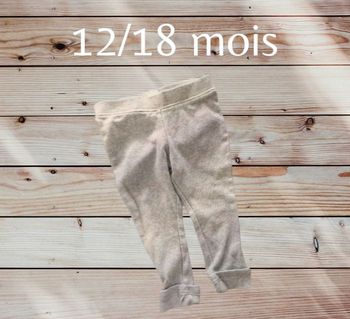 Un pantalon gris 12/18 mois