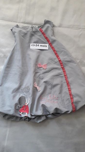 Robe boule broderies 23 mois