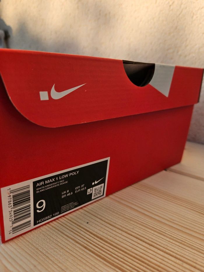 Nike Air Max 1 Swoosh Low Poly Taille 42,5 - photo numéro 9
