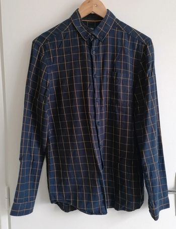 Chemise manche longue a carreaux taille S régular 