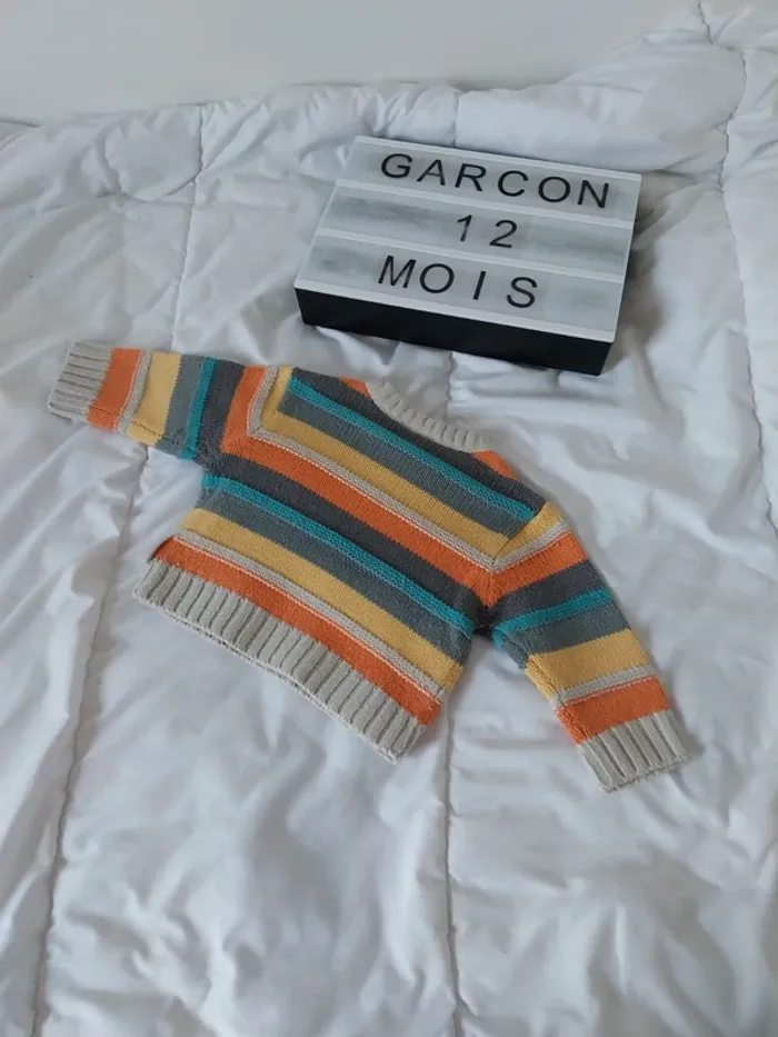 Pull garçon 12 mois Pick Ouic - photo numéro 2