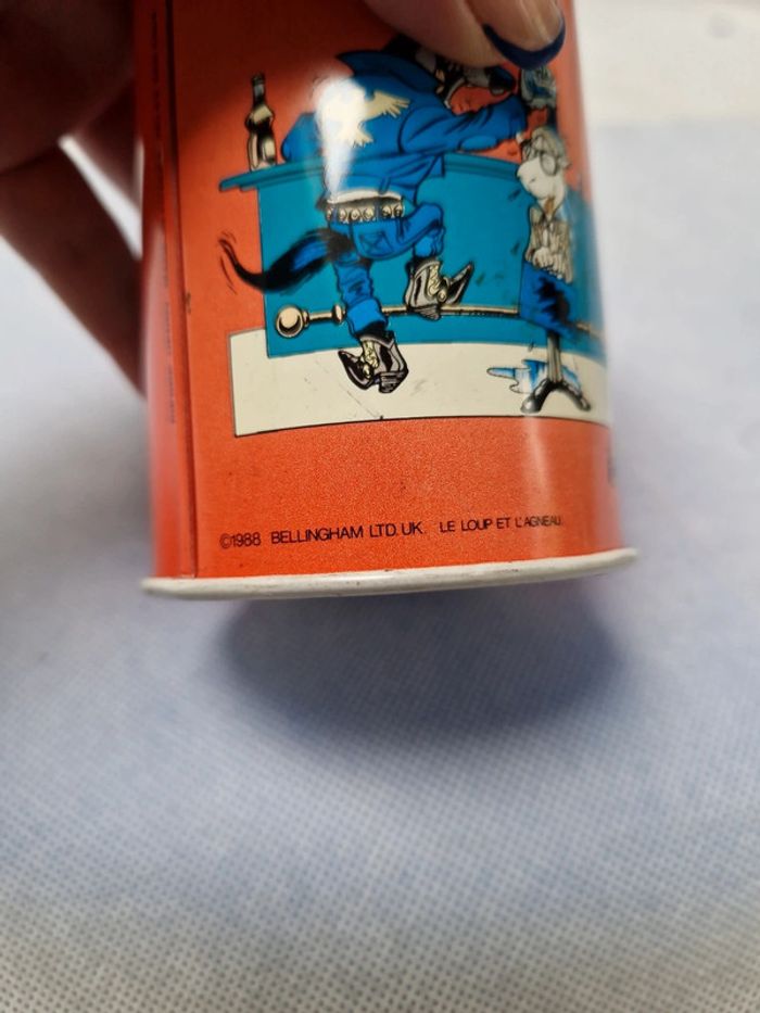 Pot à crayon vintage "le loup et l'agneau " - photo numéro 4