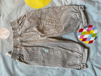 Pantalon velours beige 67cm