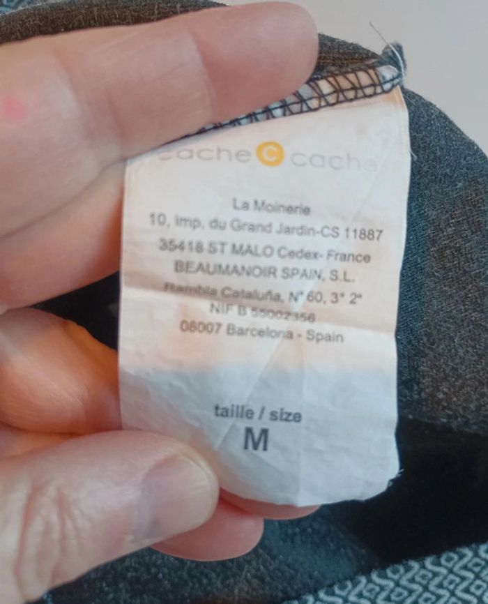 Jupe en tissu Cache Cache épais taille M en très bon état - photo numéro 3