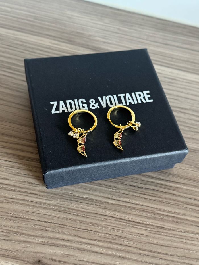 Boucles d’oreilles Zadig & voltaire créoles doré