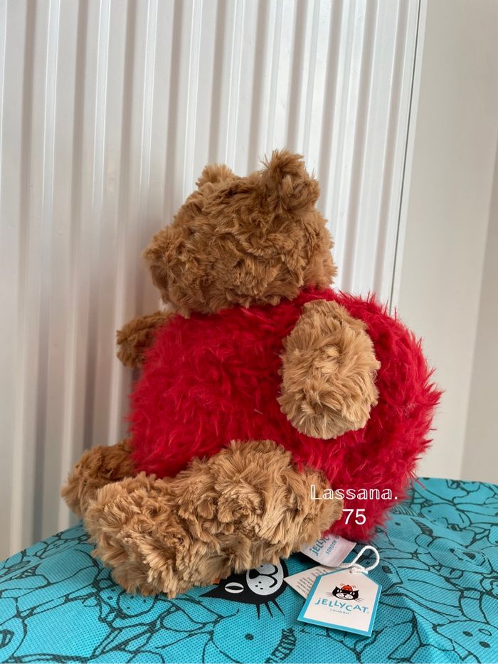 Peluche Jellycat ours Bartholomew Coeur ♥️ - photo numéro 7