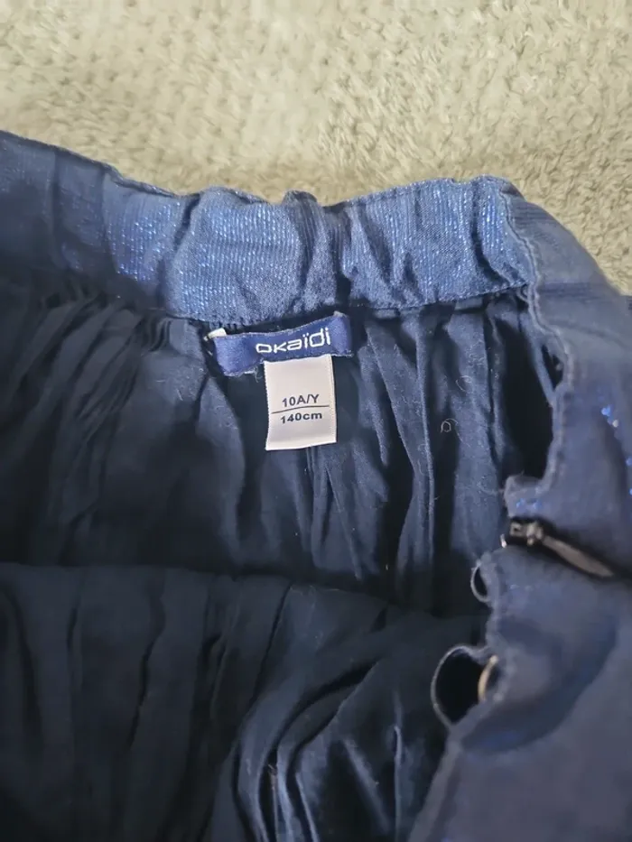 Jupe bleu rétro taille 10 ans okaidi - photo numéro 3