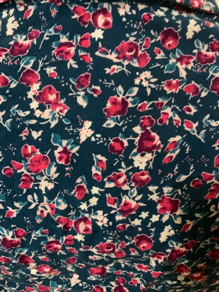 Chemise punto Roma fleuries zip taille 42 manches longues - photo numéro 7