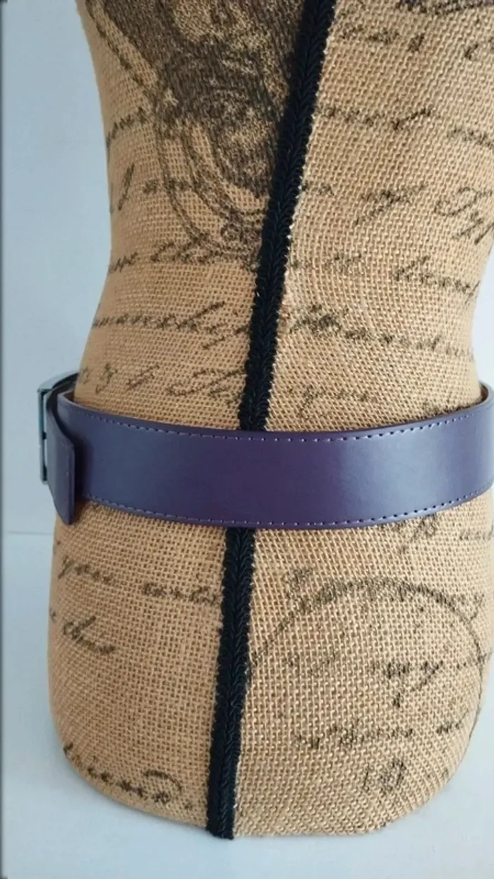 Ceinture violette boucle strass taille 85 cm - photo numéro 7
