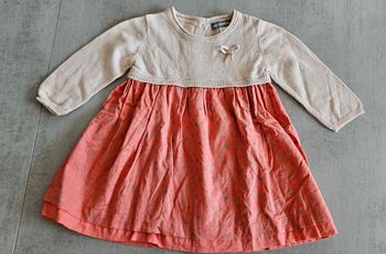 Robe rose et blanche