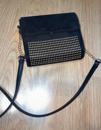 Sac bandoulière noir avec strass doré - Neuf sans étiquette