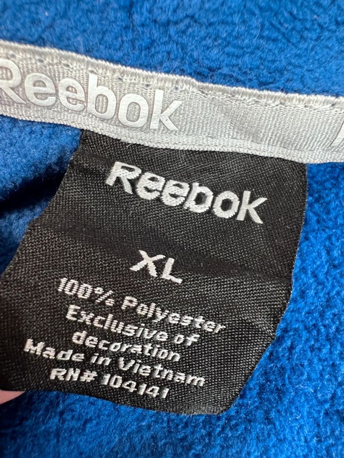 Pull polaire de sport Reebok bleu – Taille XL Homme Outdoor - photo numéro 7