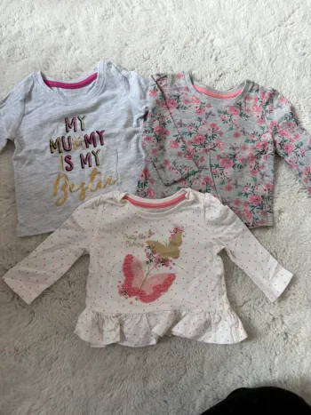 Lot de 3 tshirts manches longues